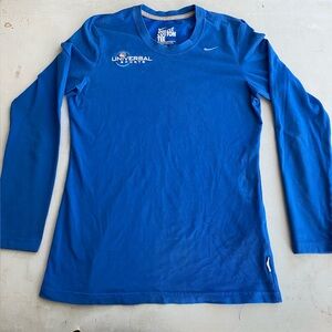 Nike universal sports Dri-Fit Blue Long Sleeve Tee